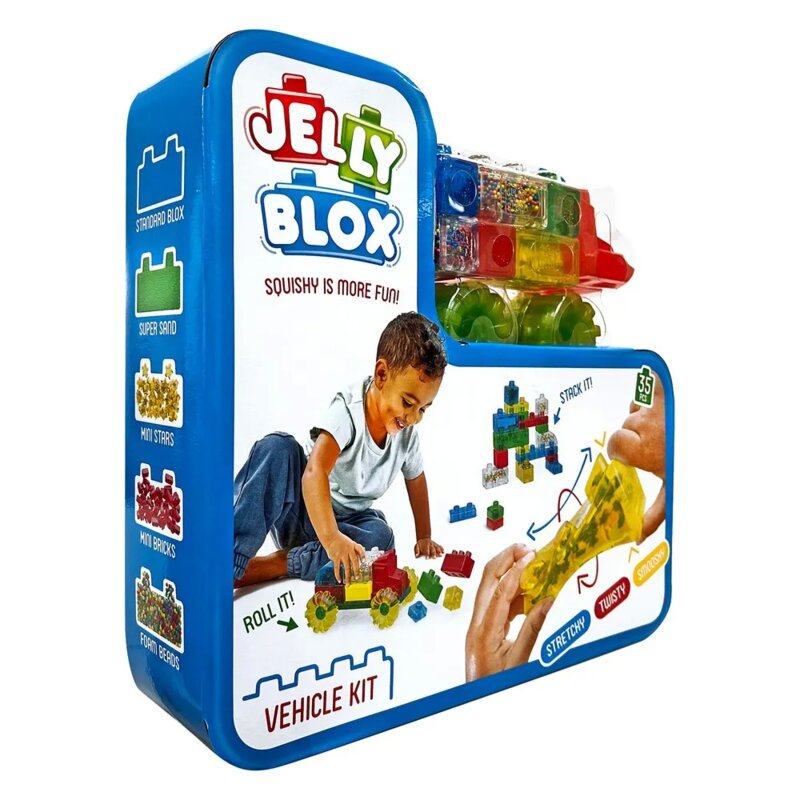 Jelly Blox Vehicle Kit - Gumene Kocke za Sastavljanje Vozila - dodatni pogled