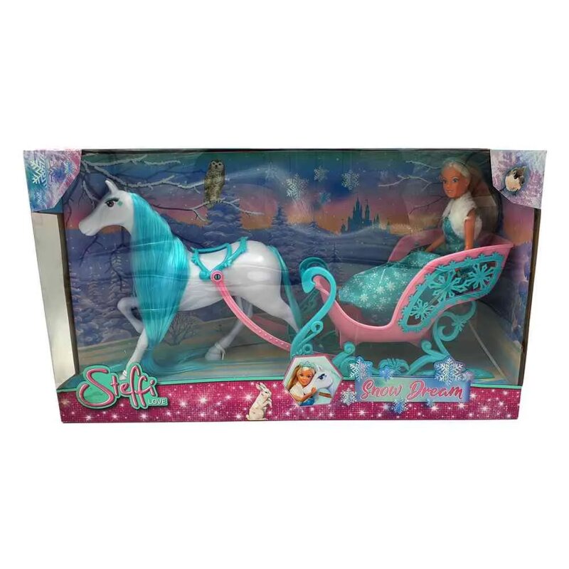Steffi Love Snow Dream Set - lutka sa kočijom i konjem - dodatni pogled