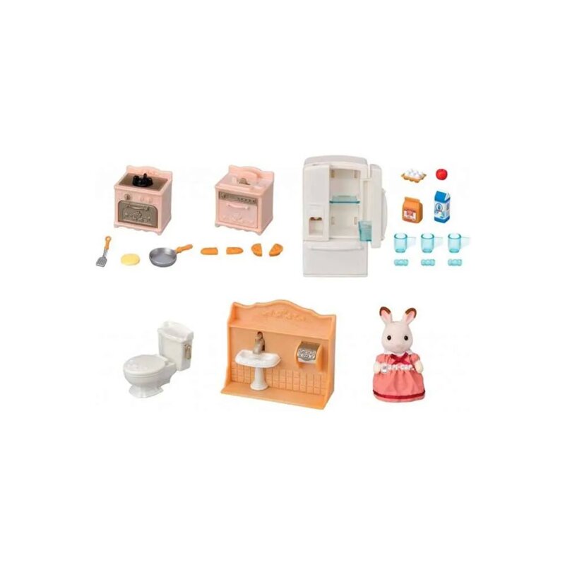 Sylvanian Families Playful Starter – Set Nameštaja za Kuhinju i Kupatilo - dodatni pogled