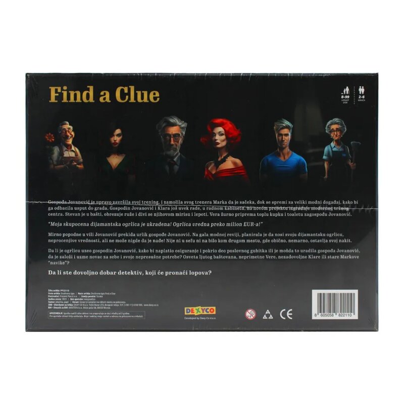 Find a Clue – Potraga za Tragom Društvena Igra - dodatni pogled