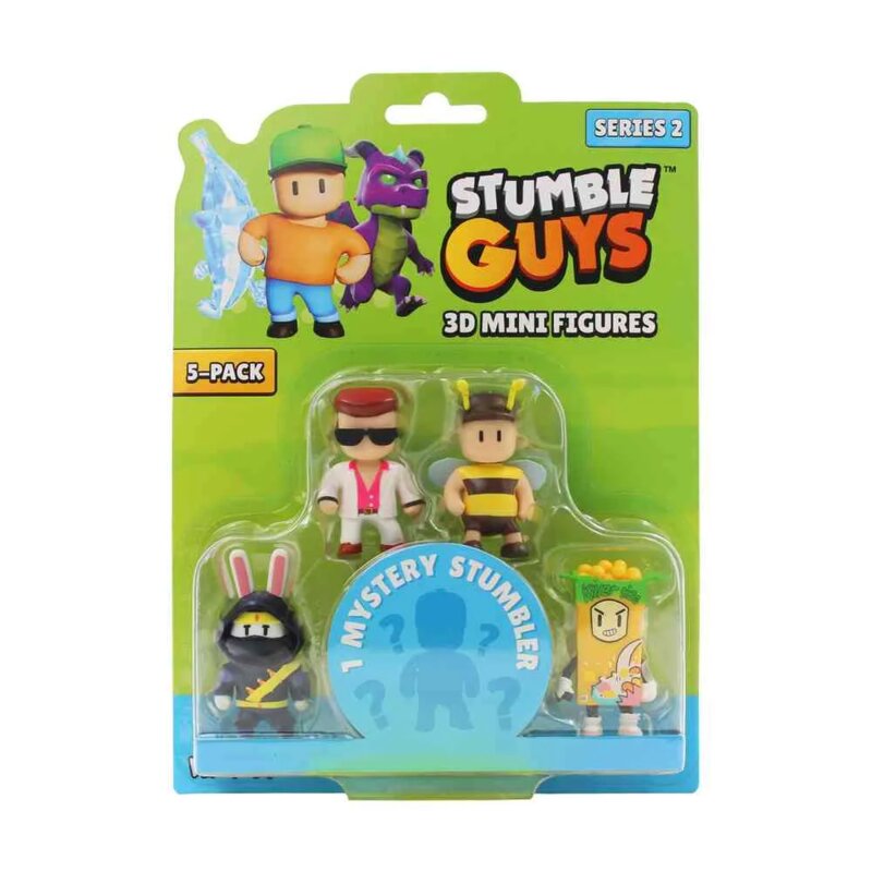 Stumble Guys Mini Akcione Figure – Pakovanje od 5 Figurica - dodatni pogled