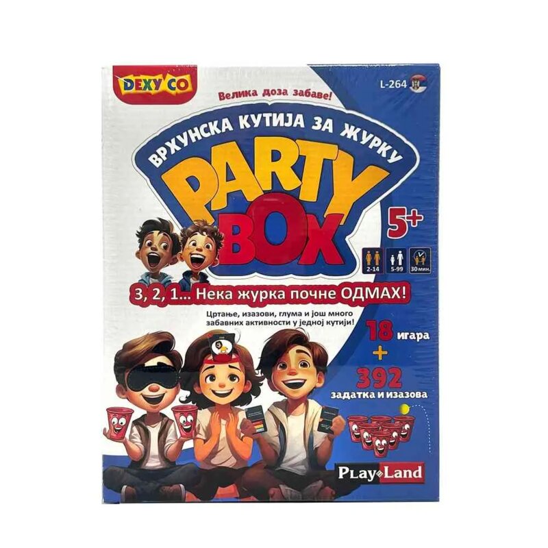 Play Land Party Box – Društvena Igra sa 18 Igara i 392 Zadatka - dodatni pogled