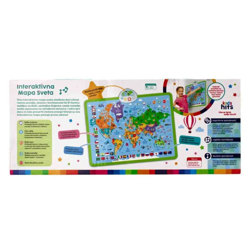 KIDS HITS Interaktivna zvučna mapa sveta - dodatni pogled