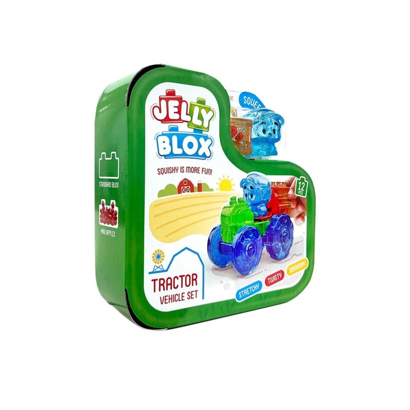 JELLY BLOX Gumene kocke - Set Traktor - dodatni pogled