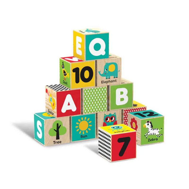 Drvene kockice ABC Kids Hits, edukativna igračka za decu - dodatni pogled
