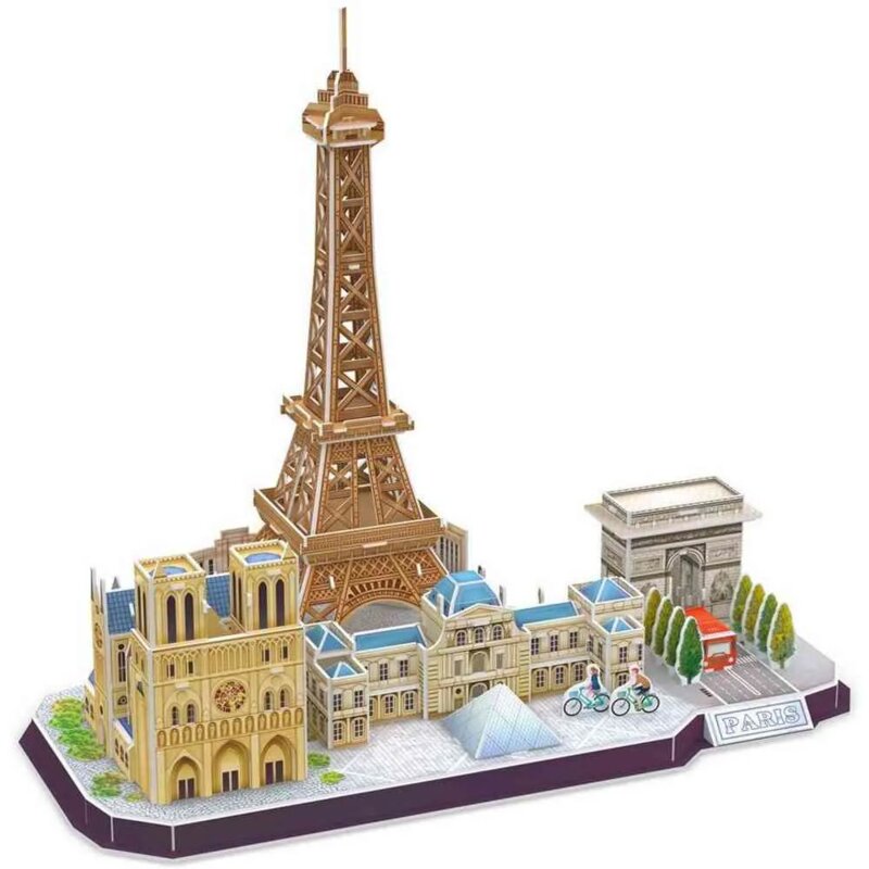 CubicFun 3D Puzla Pariz City Line, 114 delova - dodatni pogled