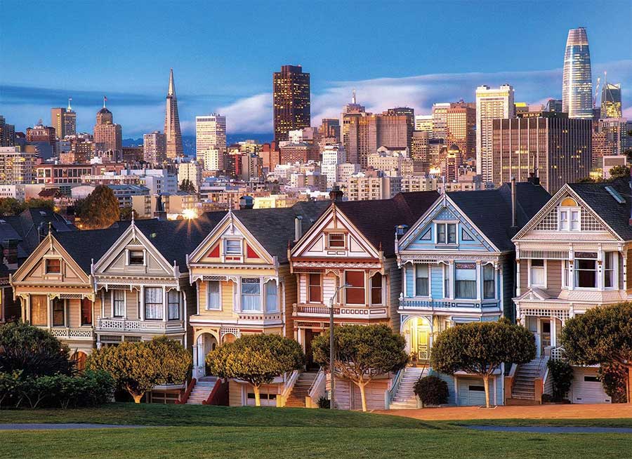 Puzzle slagalica 1000 delova Painted Ladies San Fancisco Clementoni HQC 39605 - dodatni pogled