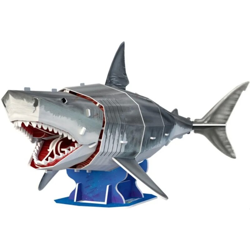 3D Puzzle Bela Ajkula CubicFun, 72 dela - dodatni pogled