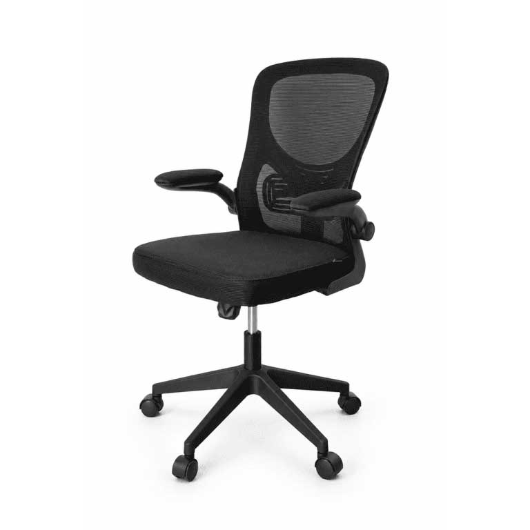 Kancelarijska stolica Aero crna sa ergonomskim naslonom - dodatni pogled