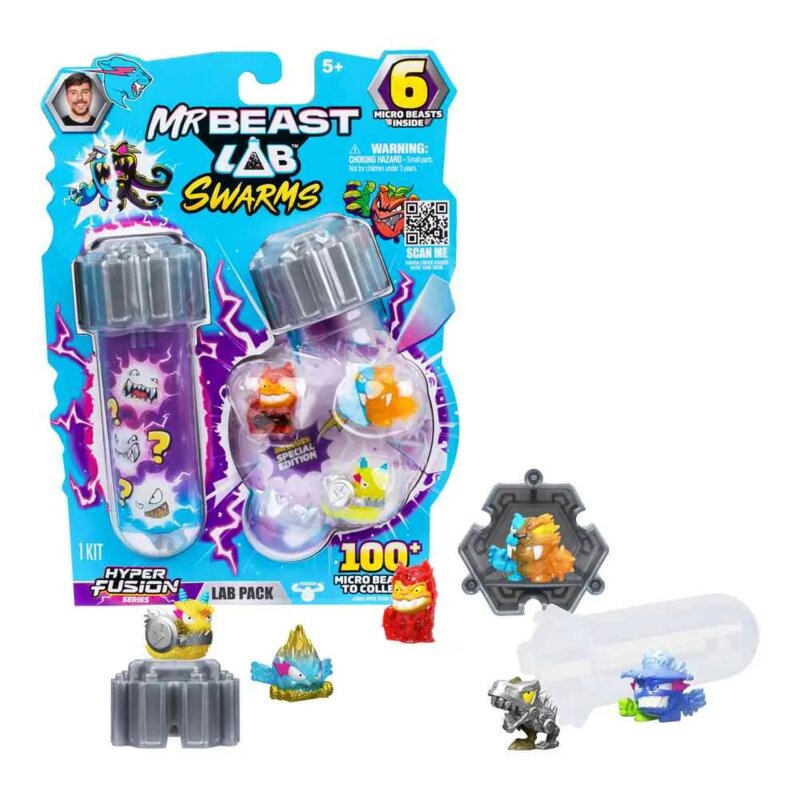 MrBeast Lab Swarms Mega Lab Set – 6 Figura i 2 Podijuma - dodatni pogled