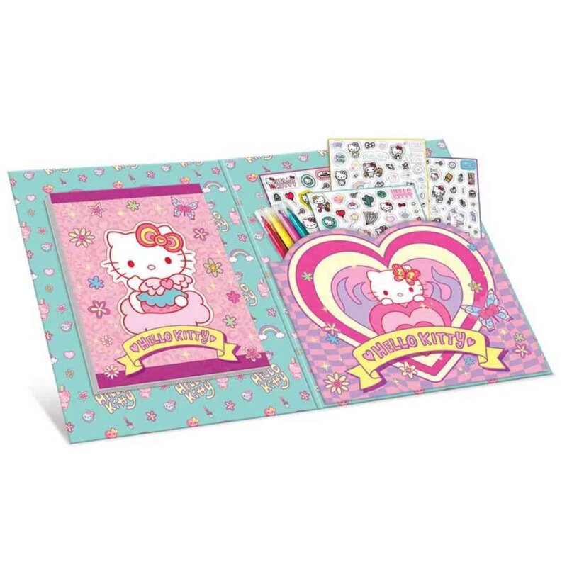 Hello Kitty kreativni set nalepnica i bojanka sa 4 markera - dodatni pogled