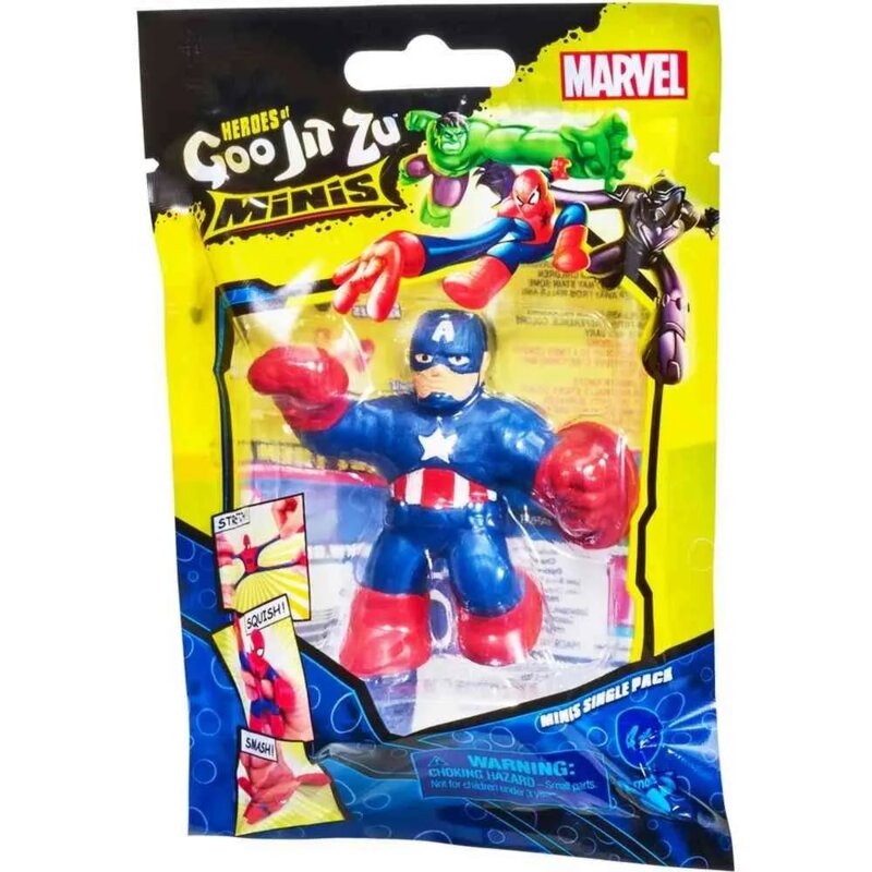 Goo Jit Zu Mini Marvel Heroji - gumena rastegljiva figura - dodatni pogled