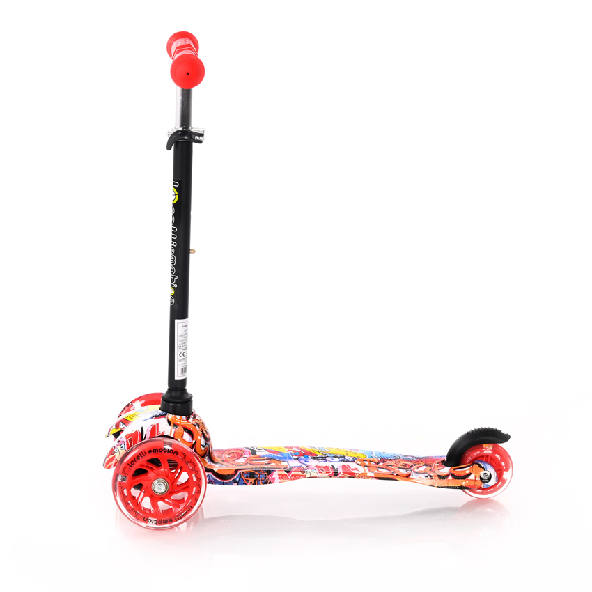Lorelli Trotinet sa točkovima koji svetle Mini Red Graffiti 10390010002 - dodatni pogled