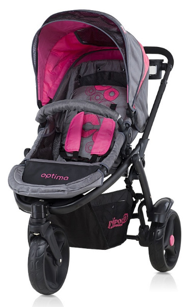 Chipolino Kolica Optima pink - dodatni pogled