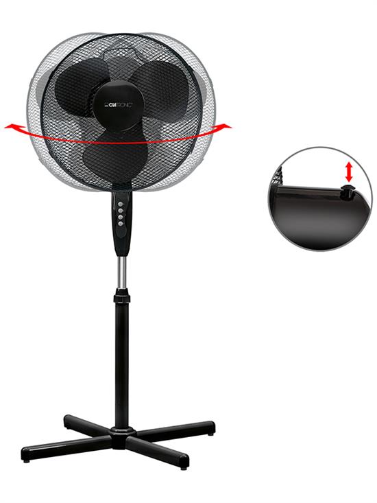 Podni ventilator Clatronic VL3603SC crni - dodatni pogled