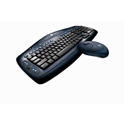 Logitech Codless Desktop LX 500 - 2 u 1 - bežična tastatura i miš - dodatni pogled
