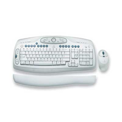 Logitech Codless Desktop LX 501 - 2 u 1 - bežična tastatura i miš - dodatni pogled