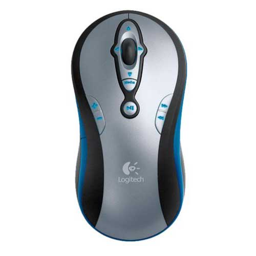 Logitech Media Play bežični miš - Plavi - dodatni pogled