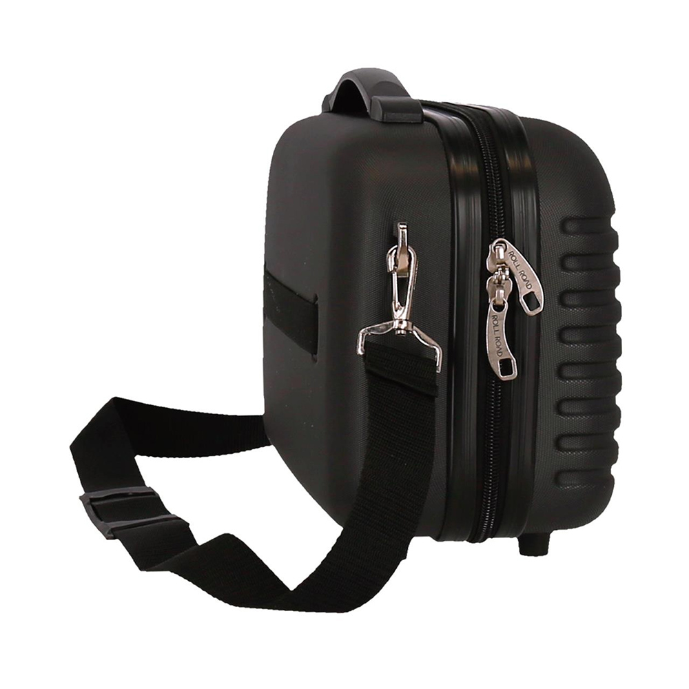 Beauty case - ABS neseser za šminku Roll Road India black 50839 - dodatni pogled