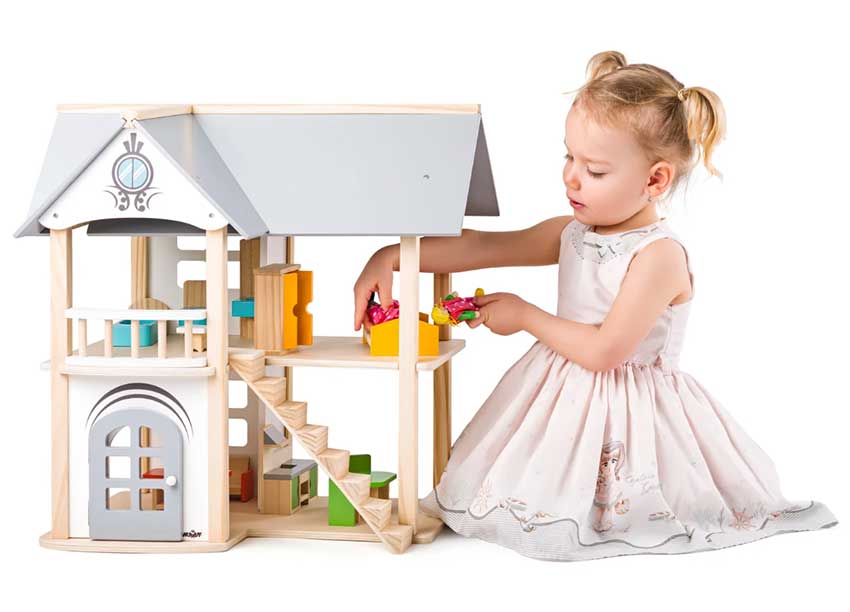 WOODY Kućica za lutke Vila Isabelle 91872 - dodatni pogled