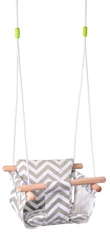 WOODY Platnena klasična ljuljaška za bebe 91952 - dodatni pogled