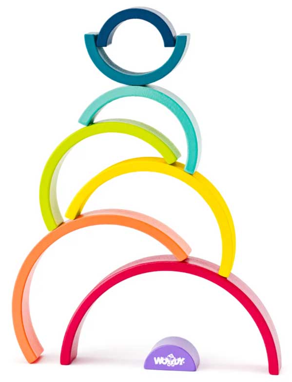 WOODY Balans igračka Drveni blokovi Duga 91993 - dodatni pogled