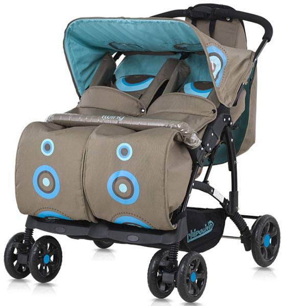 Chipolino Kolica Twiny ice - dodatni pogled