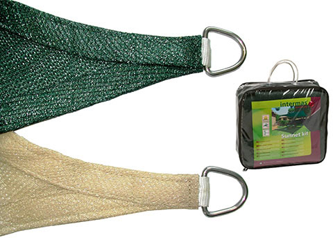 Mreža Protiv Sunca u zelenoj boji 3.6 x 3.6 x 3.6 m - dodatni pogled