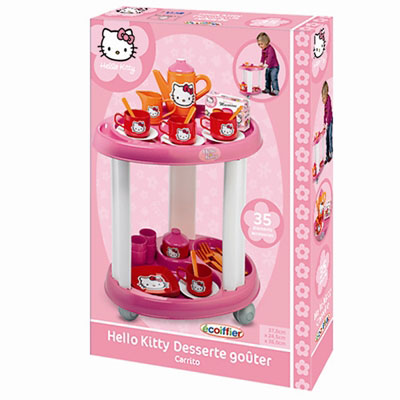 Ecoiffier Kolica za posluživanje Hello Kitty SM001604 - dodatni pogled