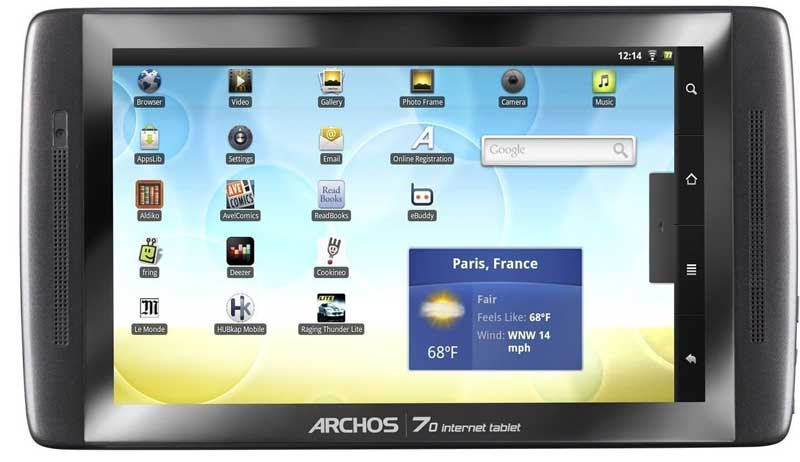 Archos 70 Android Internet Tablet Računar - 8 GB - 7 in - dodatni pogled