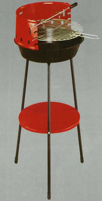 Roštilj sa Hromiranom rešetkom i Postoljem sa Policom 15-506 - dodatni pogled