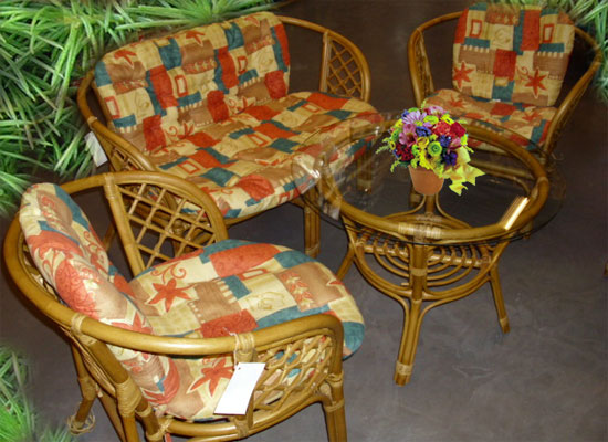 Garnitura od prirodnog ratana komplet - dodatni pogled