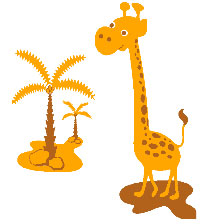 Zidni tatoo Mrs Giraffe D01 103x120cm B1621B FFA600 - dodatni pogled
