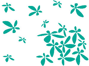 Zidni tatoo Flower Power U01B 80x60cm 00A896 - dodatni pogled