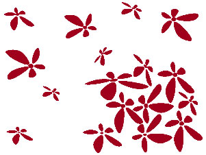 Zidni tatoo Flower Power U01B 120x90cm A0001C - dodatni pogled