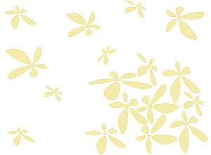 Zidni tatoo Flower Power U01B 80x60cm F3EBAA - dodatni pogled