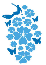 Zidni tatoo Nature Surf PP04 80x120cm 47A7DE 0071B5 - dodatni pogled