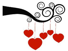 Zidni tatoo Under the Hearts R04 80x60cm 060606 C91700 - dodatni pogled