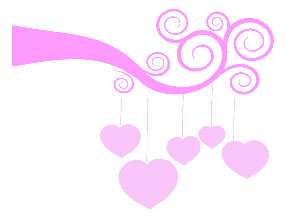 Zidni tatoo Under the Hearts R04 80x60cm FF99FF F8C5F9 - dodatni pogled