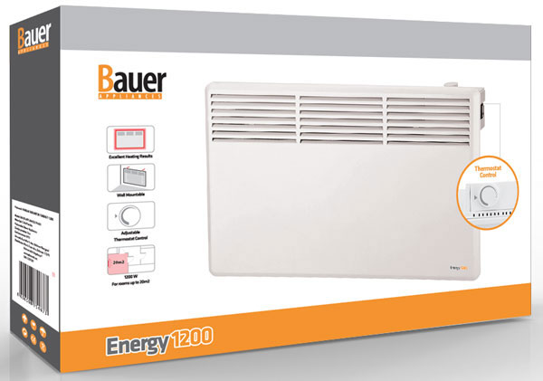 Bauer panelni radijator Energy 1200W - dodatni pogled