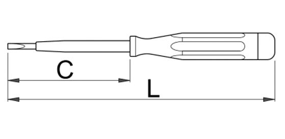 UNIOR Ispitivač struje 220-250V, 140 mm, art 630VDE 617659 - dodatni pogled