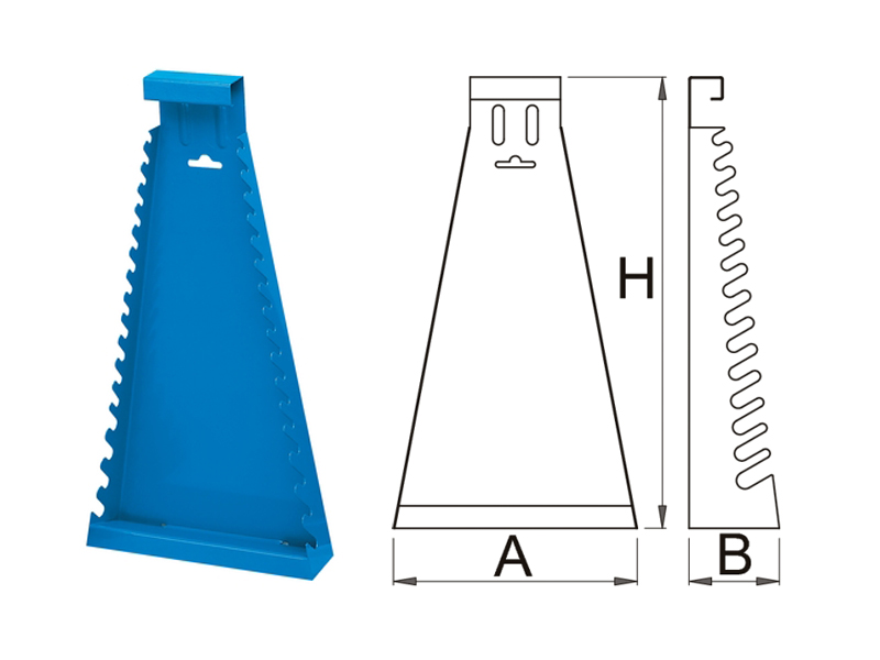 UNIOR Stalak za viljuškasto-obručne ključeve, duga izvedba, lakiran, art. 977/2 605161 - dodatni pogled