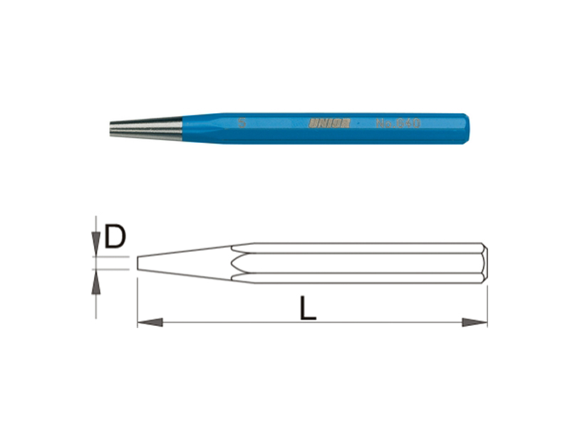 UNIOR Probijač za gvožđe 5x120 mm, art. 640 601706 - dodatni pogled
