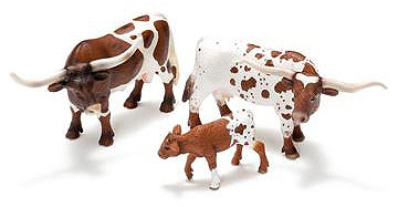 Schleich Domaće životinje - Texas Longhorn Tele 13684 - dodatni pogled