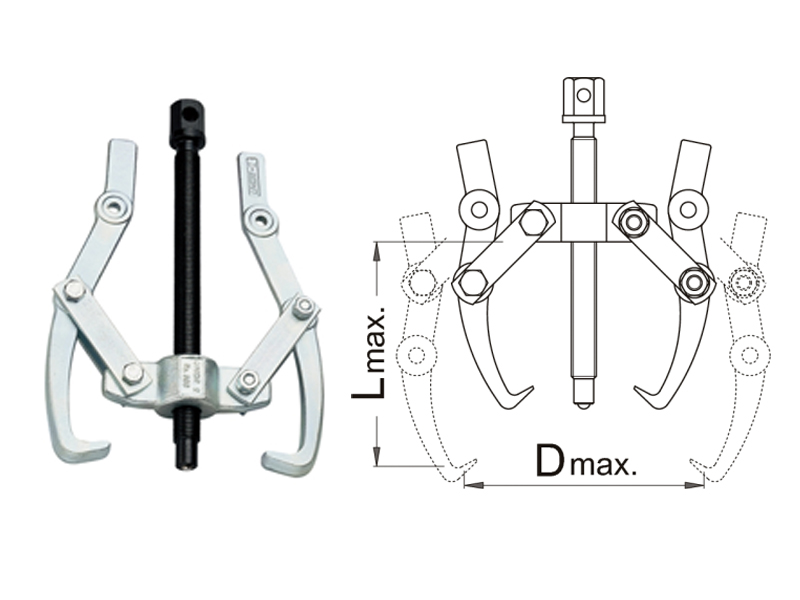 UNIOR Skidač za remenice, dvokraki, Br. 1, art. 680 - dodatni pogled