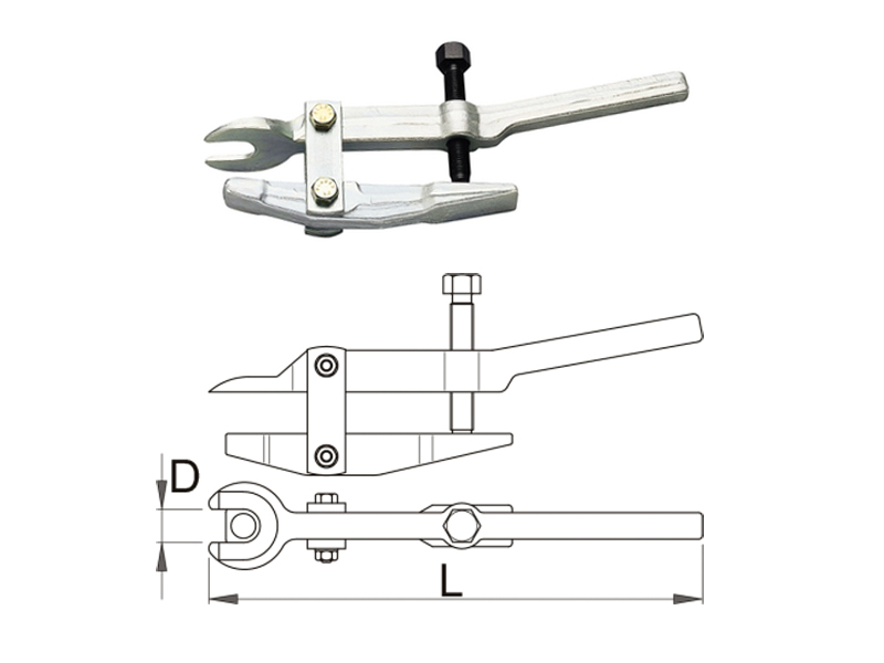 UNIOR Skidač za zglobove, spone, 260 mm, art. 686/1 602369 - dodatni pogled