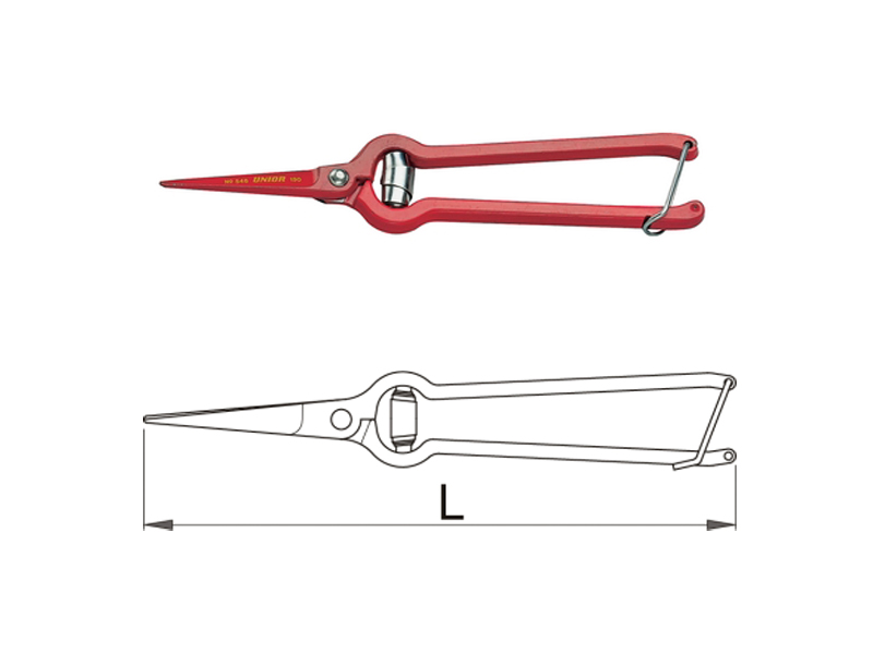 UNIOR Makaze za vrt, za orezivanje grožđa, art. 546 601583 - dodatni pogled