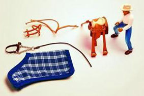 Schleich Domaće životinje - Garnitura za jahanje Western 40188 - dodatni pogled