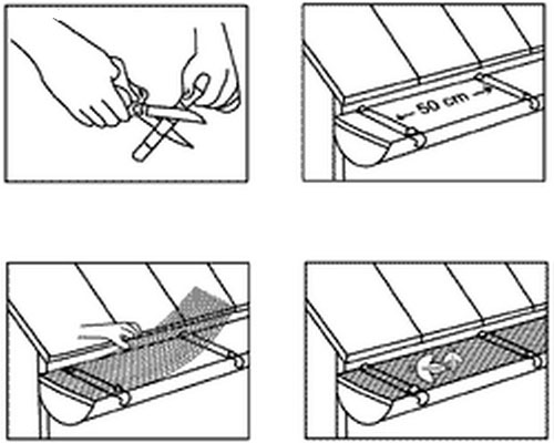 LeafProtec mreža za oluke 1H111 - dodatni pogled