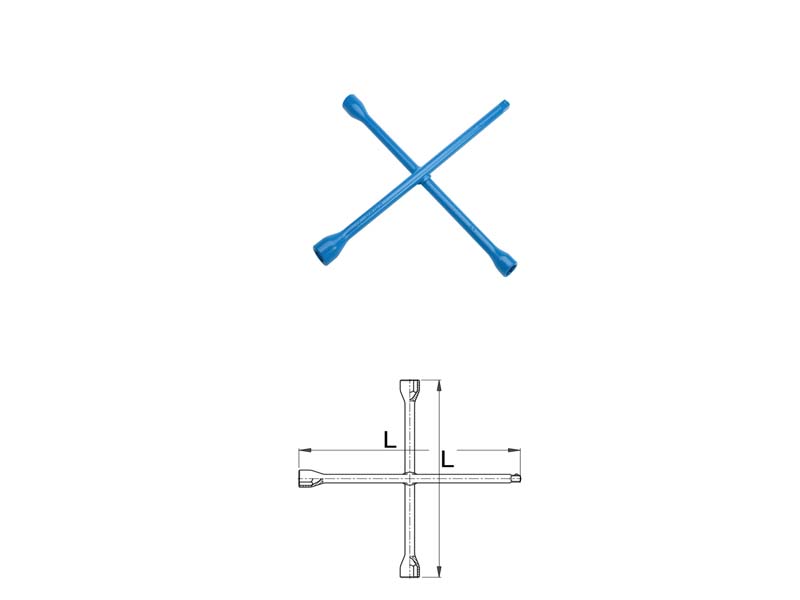 UNIOR Ključ cevni krstasti - 17X19X22X1/2 600811 394882 - dodatni pogled